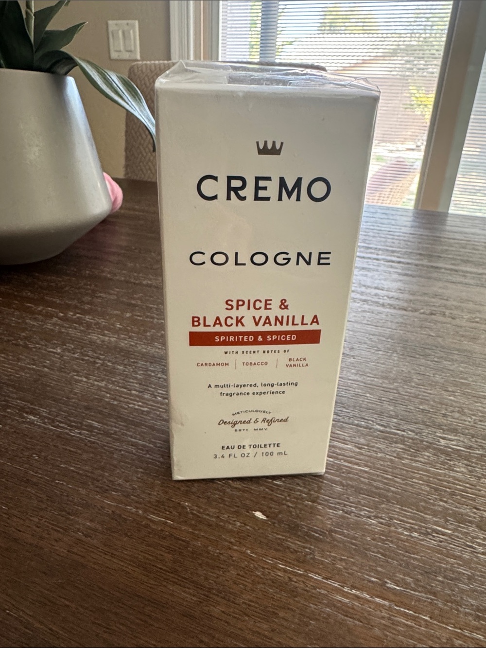 Cremo Cologne Spice & Black Vanilla Eau de Toilette 3.4 FL 0Z / 100 ml